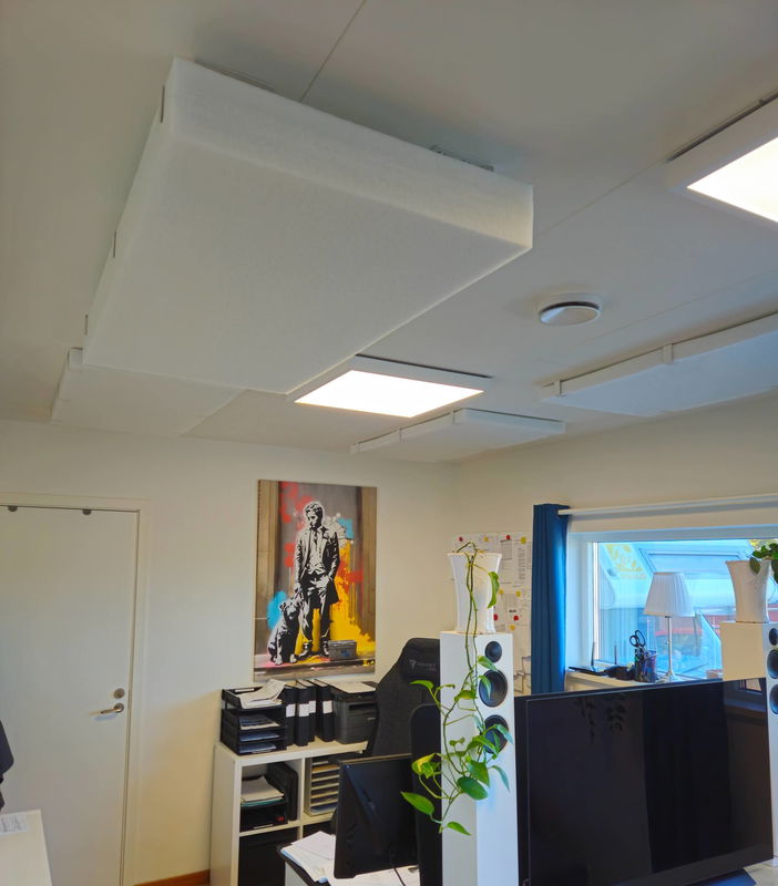 Ljudabsorbering till tak - PES ceiling Deep Absorb