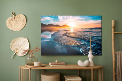 Ljuddämpande tavla - Sunset and sea