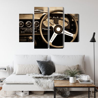 Ljuddämpande tavla - The dashboard of an antique