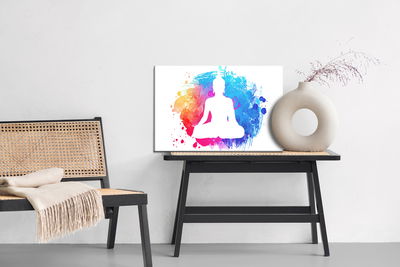 Ljuddämpande tavla - Buddha on a watercolor