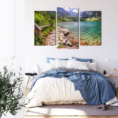 Ljuddämpande tavla - 3d view of the lake