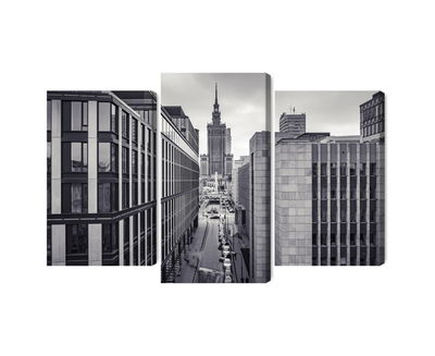 Ljuddämpande tavla - Black and white panorama