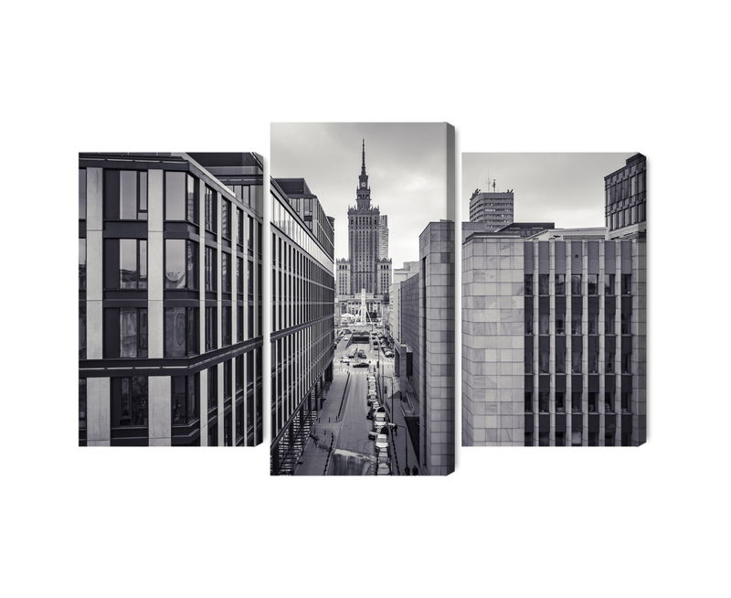 Ljuddämpande tavla - Black and white panorama