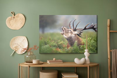 Ljuddämpande tavla - A roaring deer