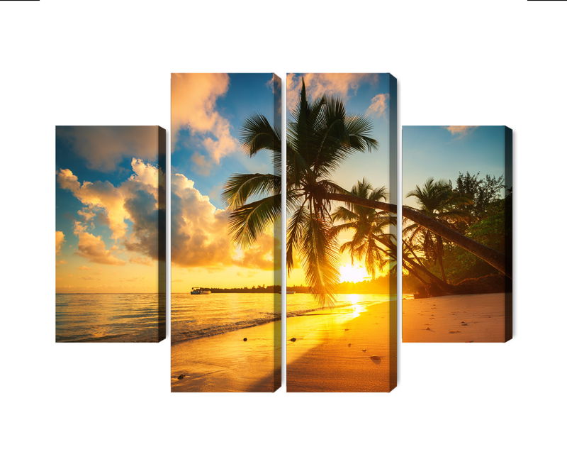 Ljuddämpande tavla - Tropical beach in punta