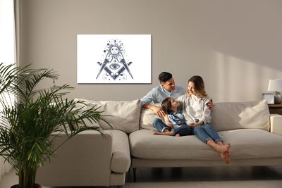 Ljuddämpande tavla - All seeing eye