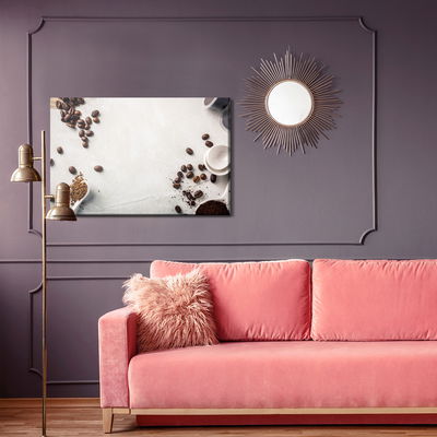 Ljuddämpande tavla - Various types of coffee