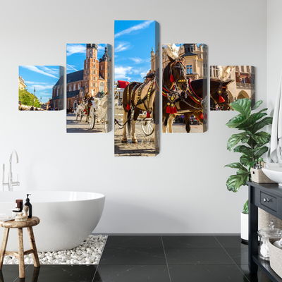 Ljuddämpande tavla - Horse carriages