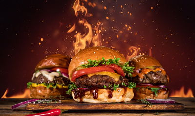 Ljuddämpande tavla - Tasty burgers