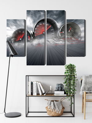 Ljuddämpande tavla - High speed car counters