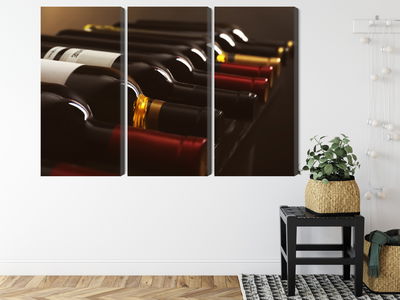 Ljuddämpande tavla - Delicious wine bottles