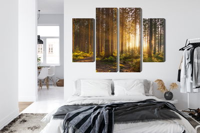 Ljuddämpande tavla - Sunset in the forest