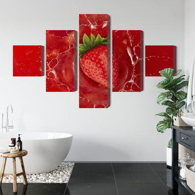 Ljuddämpande tavla - Juicy strawberry