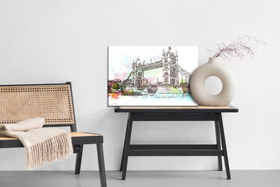 Ljuddämpande tavla - Tower bridge painted