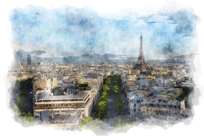 Ljuddämpande tavla - Panorama of Paris