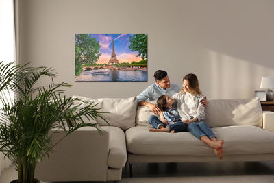 Ljuddämpande tavla - View of the seine