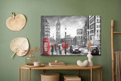 Ljuddämpande tavla - Rainy day in London