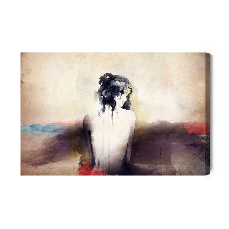 Ljuddämpande tavla - Abstract women’s portrait