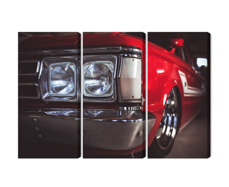 Ljuddämpande tavla - Headlight on an old car