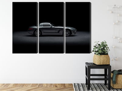 Ljuddämpande tavla - Sports car on a dark