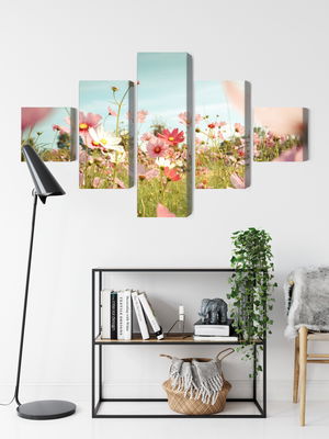 Ljuddämpande tavla - Cosmos flowers in the garden