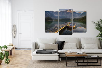 Ljuddämpande tavla - Wooden bridge over