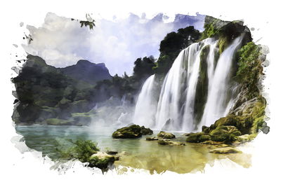 Ljuddämpande tavla - Beautiful landscape