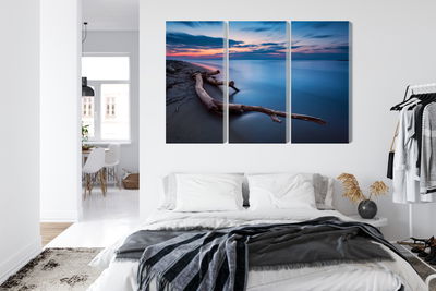 Ljuddämpande tavla - The sea landscape at evening