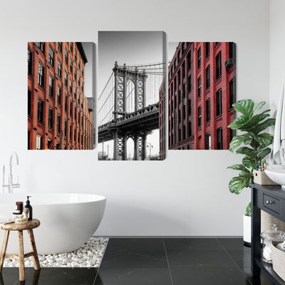 Ljuddämpande tavla - Manhattan bridge view