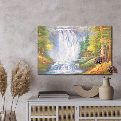 Ljuddämpande tavla - A waterfall in the mountains