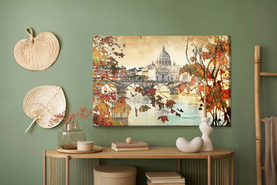 Ljuddämpande tavla - Autumn in Rome
