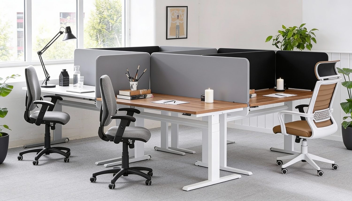 Kunskapsportal om ljudabsorberande bordsskärmar som minskar ljudreflektioner, förbättrar koncentration och skapar bättre arbetsro vid skrivbord.