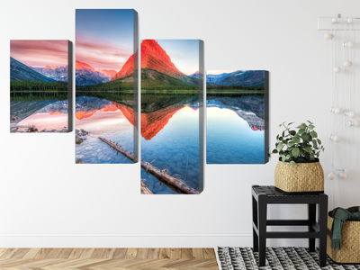 Ljuddämpande tavla - Swiftcurrent lake in the Usa