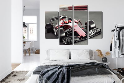 Ljuddämpande tavla - Formula 1 car on the track