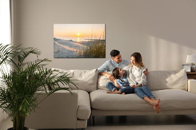 Ljuddämpande tavla - Sunset on the baltic sea