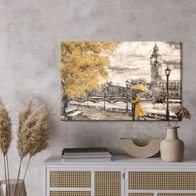 Ljuddämpande tavla - Lovers enjoying the London