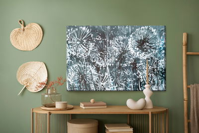 Ljuddämpande tavla - Dandelions like painted