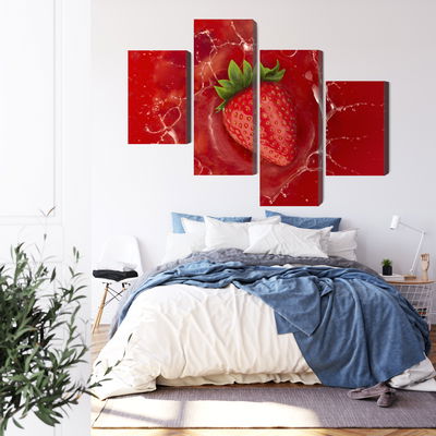 Ljuddämpande tavla - Juicy strawberry