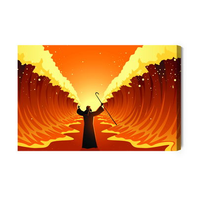 Ljuddämpande tavla - The miracle at the red sea