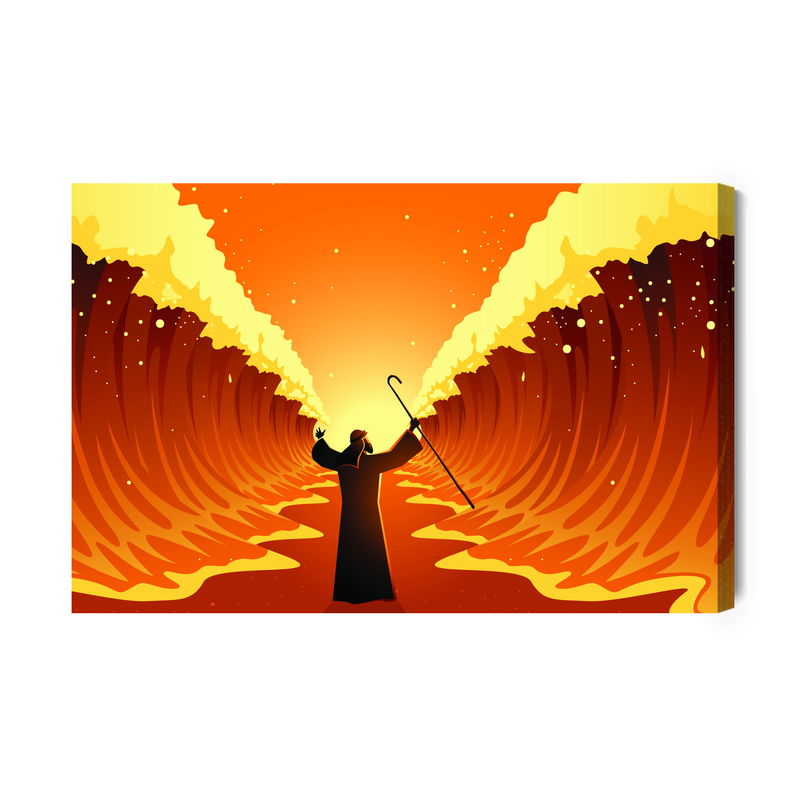 Ljuddämpande tavla - The miracle at the red sea