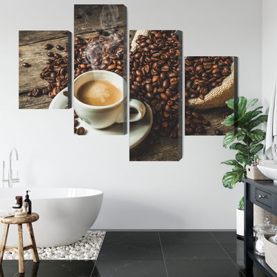 Ljuddämpande tavla - A cup of hot coffee