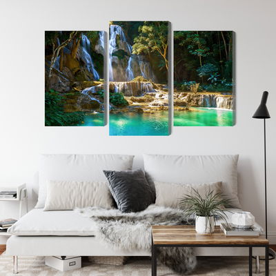 Ljuddämpande tavla - Kuang si waterfall