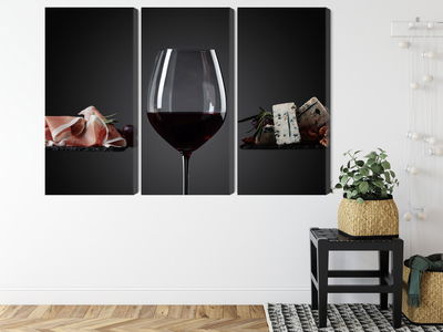 Ljuddämpande tavla - A glass of red wine