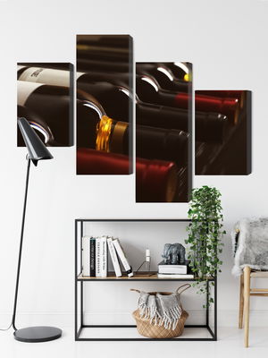 Ljuddämpande tavla - Delicious wine bottles