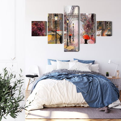 Ljuddämpande tavla - View of the street of Paris