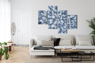 Ljuddämpande tavla - Aerial view of the winter