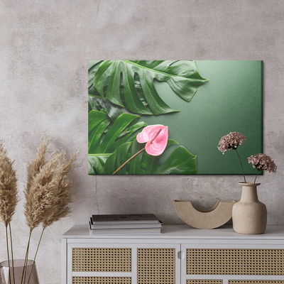 Ljuddämpande tavla - Pink flower