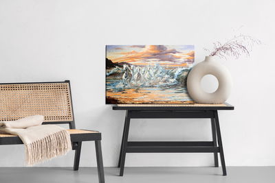 Ljuddämpande tavla - Horses at the seaside