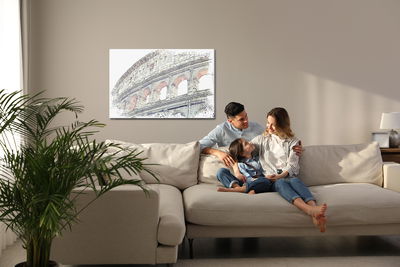 Ljuddämpande tavla - Roman Colosseum as painted