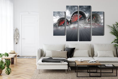 Ljuddämpande tavla - High speed car counters